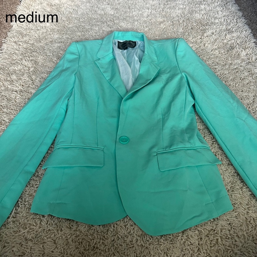 Turquoise Blazer Jacket